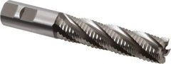 Hertel - 7/8" Diam, Coarse Pitch, 3-1/2" LOC, 5 Flute Cobalt Roughing Square End Mill - Uncoated, 5-3/4" OAL, 7/8" Shank Diam, Single End, 30° Helix - Eagle Tool & Supply