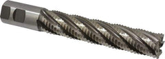 Hertel - 1-1/4" Diam, Coarse Pitch, 6" LOC, 6 Flute Cobalt Roughing Square End Mill - Uncoated, 8-1/2" OAL, 1-1/4" Shank Diam, Single End, 30° Helix - Eagle Tool & Supply