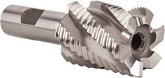 Hertel - 1-1/2" Diam, Coarse Pitch, 2" LOC, 6 Flute Cobalt Roughing Square End Mill - Uncoated, 4-1/4" OAL, 3/4" Shank Diam, Single End, 30° Helix - Eagle Tool & Supply