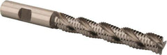 Hertel - 1/2" Diam, Coarse Pitch, 3" LOC, 3 Flute Cobalt Roughing Square End Mill - Uncoated, 5" OAL, 1/2" Shank Diam, Single End, Centercutting, 37° Helix - Eagle Tool & Supply