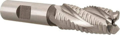 Hertel - 3/4" Diam, Coarse Pitch, 1-5/8" LOC, 4 Flute Cobalt Roughing Square End Mill - Uncoated, 3-3/4" OAL, 5/8" Shank Diam, Single End, 30° Helix - Eagle Tool & Supply