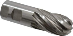 Hertel - 1-1/4" Diam, 2" LOC, 6 Flute Cobalt Ball End Mill - Uncoated, Single End, 4-1/2" OAL, 1-1/4" Shank Diam, Spiral Flute - Eagle Tool & Supply