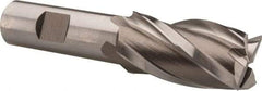Hertel - 1", 1-7/8" LOC, 3/4" Shank Diam, 4-1/8" OAL, 4 Flute, Cobalt Square End Mill - Single End, Uncoated, Spiral Flute, 30° Helix, Centercutting, Right Hand Cut, Right Hand Flute - Eagle Tool & Supply