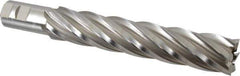 Hertel - 1-1/2", 8" LOC, 1-1/4" Shank Diam, 10-1/2" OAL, 6 Flute, Cobalt Square End Mill - Single End, Uncoated, Spiral Flute, 30° Helix, Right Hand Cut, Right Hand Flute - Eagle Tool & Supply