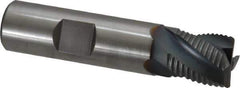 Hertel - 5/8" Diam, Fine Pitch, 5/8" LOC, 4 Flute Cobalt Roughing Square End Mill - TiCN Finish, 2-3/4" OAL, 5/8" Shank Diam, Single End, Centercutting, 30° Helix - Eagle Tool & Supply