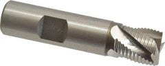 Hertel - 5/8" Diam, Fine Pitch, 5/8" LOC, 4 Flute Cobalt Roughing Square End Mill - Uncoated, 2-3/4" OAL, 5/8" Shank Diam, Single End, Centercutting, 30° Helix - Eagle Tool & Supply
