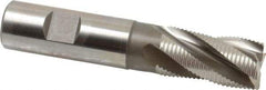 Hertel - 20mm Diam, Fine Pitch, 38mm LOC, 4 Flute Cobalt Roughing Square End Mill - Uncoated, 104mm OAL, 20mm Shank Diam, Single End, Centercutting, 30° Helix - Eagle Tool & Supply
