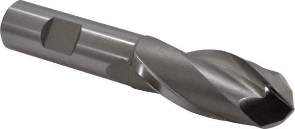 Hertel - 15/16" Diam, 2-1/4" LOC, 2 Flute High Speed Steel Ball End Mill - Uncoated, Single End, 4-1/2" OAL, 3/4" Shank Diam, Spiral Flute - Eagle Tool & Supply