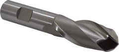 Hertel - 15/16" Diam, 2-1/4" LOC, 2 Flute High Speed Steel Ball End Mill - Uncoated, Single End, 4-1/2" OAL, 3/4" Shank Diam, Spiral Flute - Eagle Tool & Supply