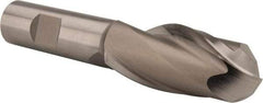 Hertel - 1" Diam, 2-1/4" LOC, 2 Flute High Speed Steel Ball End Mill - Uncoated, Single End, 4-9/16" OAL, 3/4" Shank Diam, Spiral Flute - Eagle Tool & Supply