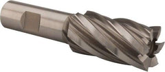 Hertel - 1-1/16", 2" LOC, 3/4" Shank Diam, 4-1/4" OAL, 6 Flute, High Speed Steel Square End Mill - Single End, Uncoated, Spiral Flute, 30° Helix, Right Hand Cut, Right Hand Flute - Eagle Tool & Supply