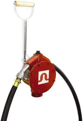 Tuthill - 3/4" Outlet, Cast Aluminum Hand Operated Piston Pump - 25.6 oz per Stroke, 24" OAL, For Gasoline, Diesel Fuel, Lightweight Oil & Kerosene - Eagle Tool & Supply