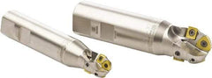 Seco - 16mm Cut Diam, 16.99mm Max Depth of Cut, 20mm Shank Diam, 3.937" OAL, Indexable Ball Nose End Mill - Straight Shank, R218.19 Toolholder, 218.19 080, SPMX 0602 Insert - Eagle Tool & Supply