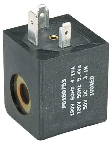 Parker - Direct Acting, Thermoplastic Solenoid Valve - Normally Closed, 232 Max PSI, FKM Seal - Eagle Tool & Supply