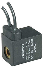 Parker - 12 DC Volt, Class F, Solenoid Coil - 5.5 Watt, IP 65 Enclosure, Use with Parker B Series Viking Valve - Eagle Tool & Supply