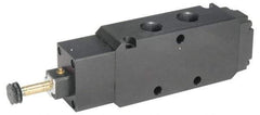 Parker - 1/2" NPT Port, Single Solenoid, 2 Position Valveless Coil, Aluminum Solenoid Valve - Normally Open Through Ports 1 & 2, 145 Max PSI, Buna-N Seal - Eagle Tool & Supply