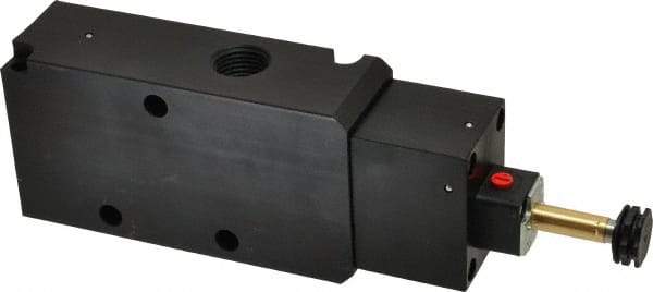 Parker - 1/2" NPT Port, Single Solenoid, 3 Way, Valveless Coil, Aluminum Solenoid Valve - Normally Closed, 145 Max PSI, Buna-N Seal - Eagle Tool & Supply