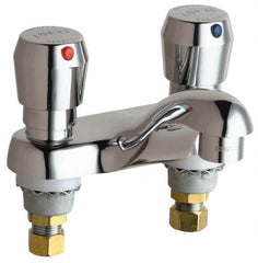 Chicago Faucets - Industrial & Laundry Faucets Type: Lavatory Metering Faucet Style: Deck Mount - Eagle Tool & Supply