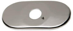 Chicago Faucets - Faucet Replacement 4" Cover Plate - Polished Chrome, Use with HyTronic IR Faucets - Eagle Tool & Supply