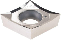 Vargus - CCGT430.5 AF Grade V12K Carbide Turning Insert - 80° Diamond, 1/2" Inscr Circle, 3/16" Thick, 0.0079" Corner Radius - Eagle Tool & Supply