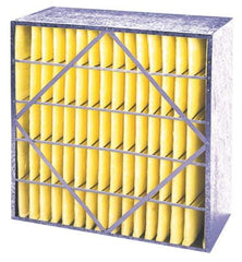 PrecisionAire - 12" Noml Height x 24" Noml Width x 12" Noml Depth, 65% Capture Efficiency, Rigid Box Air Filter - MERV 11, Fiberglass, Integrated Corrosion-Resistant Steel Frame, 1,000 CFM, For Universal Holding Frames - Eagle Tool & Supply