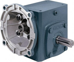 Boston Gear - 1 Centerline Distance, 15:1, 117 RPM Output, 0.33 Input Horsepower, 146 Lbs. Max Torque, Speed Reducer - Part No. F710-15-B5-J, Single Shaft Right, 5/8" Bore, 2.31" High, 56C NEMA - Eagle Tool & Supply