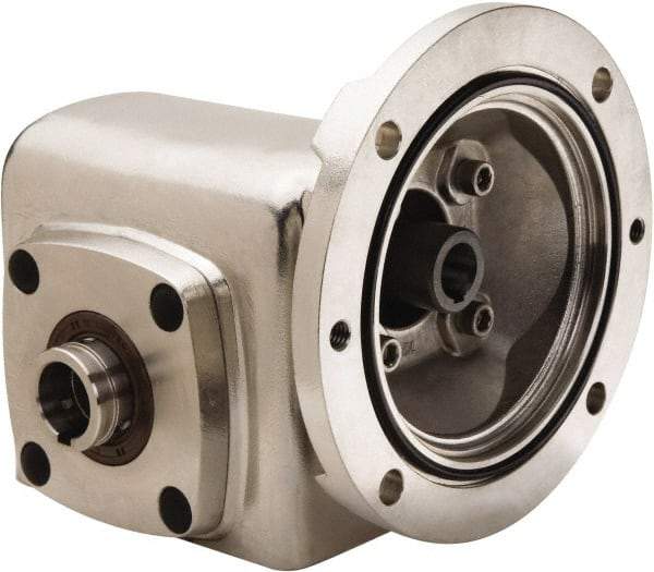 Boston Gear - 2.06 Centerline Distance, 20:1, 88 RPM Output, 1.4 Input Horsepower, 892 Lbs. Max Torque, Speed Reducer - Part No. SSHF72120KB5HSP20, 1-1/4" Shaft Diam, Hollow Shaft, 5/8" Bore, 4.34" High, 56C NEMA - Eagle Tool & Supply