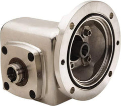 Boston Gear - 1-3/4 Centerline Distance, 40:1, 44 RPM Output, 0.57 Input Horsepower, 609 Lbs. Max Torque, Speed Reducer - Part No. SSHF71840KB5HSP16, 1" Shaft Diam, Hollow Shaft, 5/8" Bore, 3.81" High, 56C NEMA - Eagle Tool & Supply