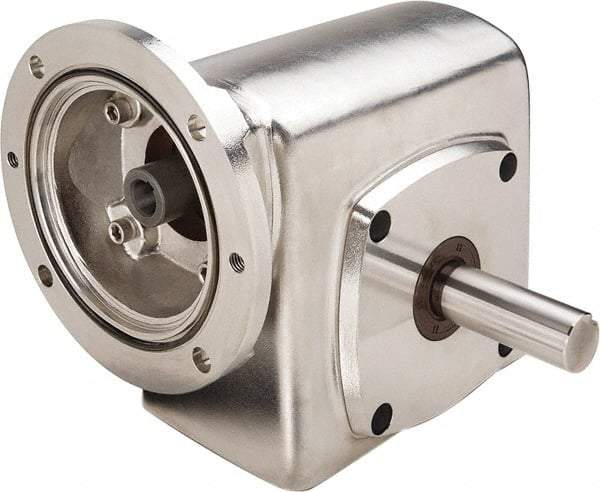 Boston Gear - 1-3/4 Centerline Distance, 30:1, 58 RPM Output, 0.65 Input Horsepower, 573 Lbs. Max Torque, Speed Reducer - Part No. SSF71830KB5JS, Single Shaft Right, 5/8" Bore, 3.81" High, 56C NEMA - Eagle Tool & Supply