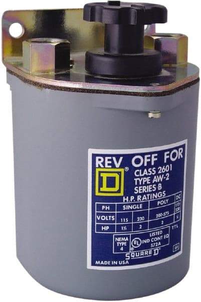 Square D - 250 VDC, 600 VAC Input Volt, Reversing, Drum Switch - CSA, RoHS Compliant, UL Listed - Eagle Tool & Supply