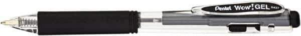 Pentel - Conical Gel Roller Ball Pen - Black - Eagle Tool & Supply