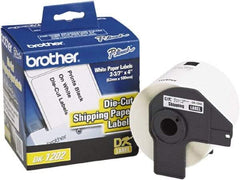 Brother - 3.91" Wide x 2-13/32" Long, White Paper Shipping Label - For Label Maker - Eagle Tool & Supply