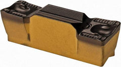 Iscar - 6005GRIP Y Grade IC8250, 6mm Cutting Width Carbide Grooving Insert - 3.6mm Max Depth of Cut, Neutral, 0.5mm Corner Radius, TiCN/Al2O3/TiN Finish - Eagle Tool & Supply