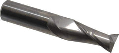 Niagara Cutter - 5/8", 1-1/4" LOC, 5/8" Shank Diam, 3-1/2" OAL, 2 Flute, Solid Carbide Square End Mill - Single End, Uncoated, Spiral Flute, 30° Helix, Centercutting, Right Hand Cut, Right Hand Flute, Series C230 - Eagle Tool & Supply