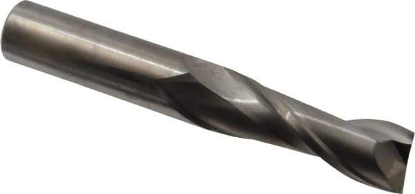 Niagara Cutter - 3/4", 2-1/4" LOC, 3/4" Shank Diam, 5" OAL, 2 Flute, Solid Carbide Square End Mill - Single End, Uncoated, Spiral Flute, 30° Helix, Centercutting, Right Hand Cut, Right Hand Flute, Series C230 - Eagle Tool & Supply