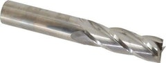 Niagara Cutter - 3/4", 2-1/4" LOC, 3/4" Shank Diam, 5" OAL, 4 Flute, Solid Carbide Square End Mill - Single End, Uncoated, Spiral Flute, 30° Helix, Centercutting, Right Hand Cut, Right Hand Flute, Series C430 - Eagle Tool & Supply