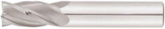 Niagara Cutter - 3/8", 1" LOC, 3/8" Shank Diam, 3" OAL, 4 Flute, Solid Carbide Square End Mill - Single End, TiAlN Finish, Spiral Flute, 30° Helix, Centercutting, Right Hand Cut, Right Hand Flute - Eagle Tool & Supply