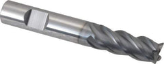 Niagara Cutter - 3/8", 4 Flute, Single End, Solid Carbide, 0.02" Corner Radius End Mill - 2-1/2" OAL, Right Hand Flute, 7/8" LOC, Right Hand Cut - Eagle Tool & Supply