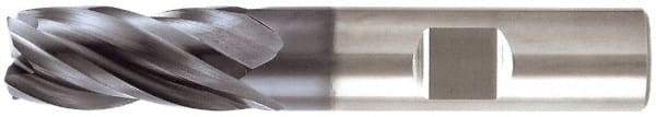 Niagara Cutter - 1", 4 Flute, Single End, Solid Carbide, 0.03" Corner Radius End Mill - 5" OAL, Right Hand Flute, 2" LOC, Right Hand Cut - Eagle Tool & Supply