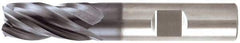 Niagara Cutter - 1", 4 Flute, Single End, Solid Carbide, 0.03" Corner Radius End Mill - 5" OAL, Right Hand Flute, 2" LOC, Right Hand Cut - Eagle Tool & Supply