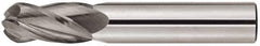 Niagara Cutter - 5/8" Diam, 3/4" LOC, 4 Flute Solid Carbide Ball End Mill - TiAlN Finish, Single End, 3" OAL, 5/8" Shank Diam, Spiral Flute - Eagle Tool & Supply