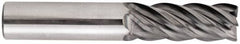 Niagara Cutter - 5/8" Diam 5 Flute Solid Carbide 0.045" Corner Radius End Mill - Eagle Tool & Supply