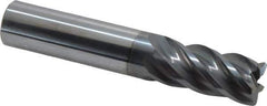 Niagara Cutter - 5/8", 5 Flute, Single End, Solid Carbide, 0.06" Corner Radius End Mill - 3-1/2" OAL, 40° Helix, Right Hand Flute, 1-1/4" LOC, Right Hand Cut - Eagle Tool & Supply