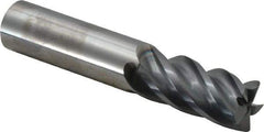 Niagara Cutter - 3/4", 5 Flute, Single End, Solid Carbide, 0.03" Corner Radius End Mill - 4" OAL, 40° Helix, Right Hand Flute, 1-1/2" LOC, Right Hand Cut - Eagle Tool & Supply