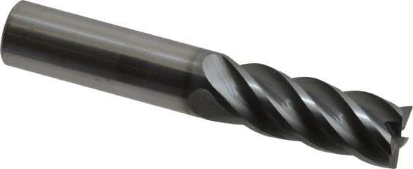 Niagara Cutter - 1/2", 5 Flute, Single End, Solid Carbide, 0.015" Corner Radius End Mill - 3" OAL, 40° Helix, Right Hand Flute, 1-1/4" LOC, Right Hand Cut - Eagle Tool & Supply