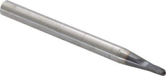 Niagara Cutter - 1/8" Diam, 1/8" LOC, 2 Flute Solid Carbide Ball End Mill - AlTiN Finish, Single End, 3" OAL, 1/4" Shank Diam, Spiral Flute - Eagle Tool & Supply