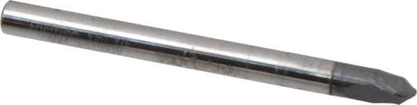Niagara Cutter - 1/4" Diam, 1/4" LOC, 2 Flute Solid Carbide Ball End Mill - AlTiN Finish, Single End, 3" OAL, 1/4" Shank Diam, Spiral Flute - Eagle Tool & Supply