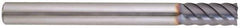Niagara Cutter - 1/4", 5/8" LOC, 1/4" Shank Diam, 3" OAL, 6 Flute, Solid Carbide Square End Mill - Single End, AlTiN Finish, Spiral Flute, 45° Helix, Centercutting, Right Hand Cut, Right Hand Flute, Series MZ645 - Eagle Tool & Supply