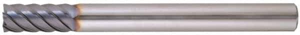 Niagara Cutter - 1/2", 6 Flute, Single End, Solid Carbide, 0.03" Corner Radius End Mill - 4" OAL, 45° Helix, Right Hand Flute, 1-1/8" LOC, Right Hand Cut - Eagle Tool & Supply