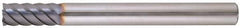 Niagara Cutter - 1/2", 6 Flute, Single End, Solid Carbide, 0.03" Corner Radius End Mill - 4" OAL, 45° Helix, Right Hand Flute, 1-1/8" LOC, Right Hand Cut - Eagle Tool & Supply